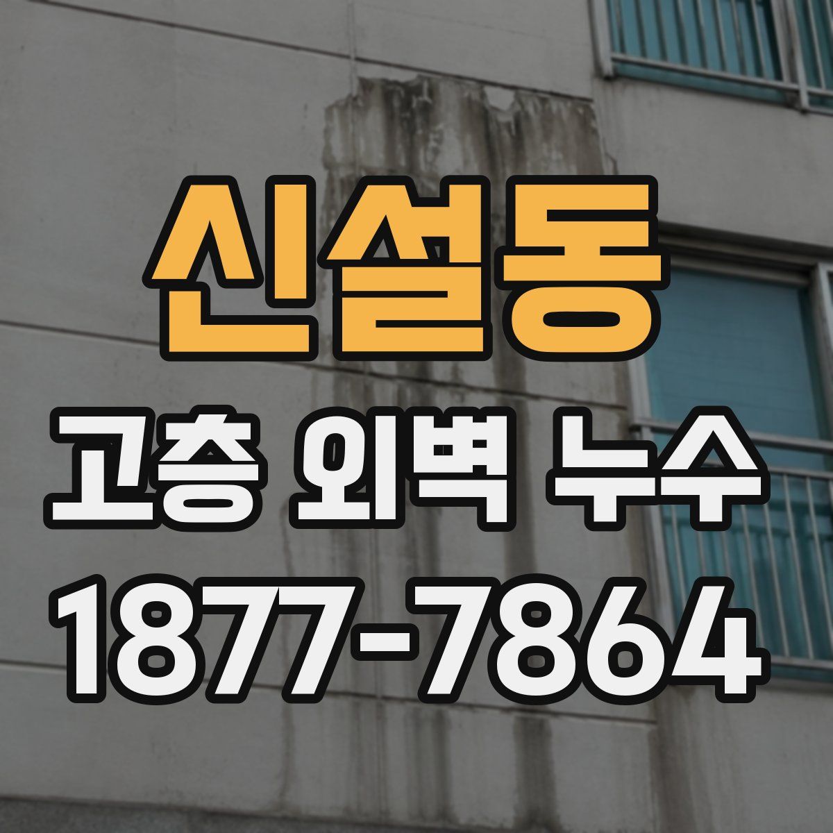 신설동 고층 외벽 누수