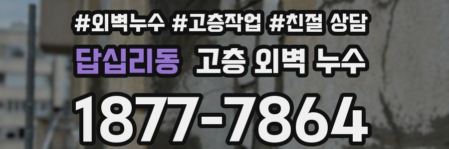 답십리동 고층 외벽 누수
