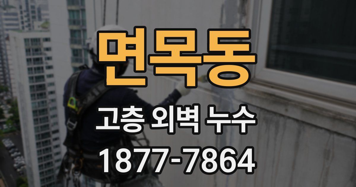 면목동 고층 외벽 누수