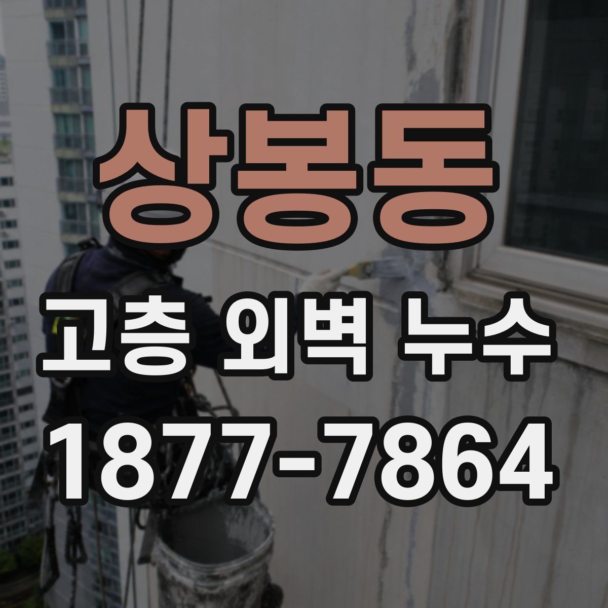 상봉동 고층 외벽 누수