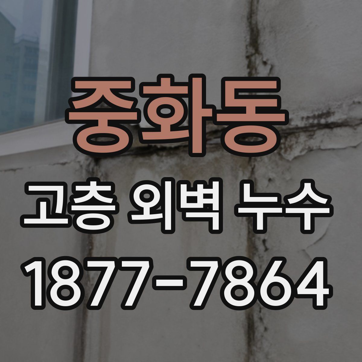중화동 고층 외벽 누수