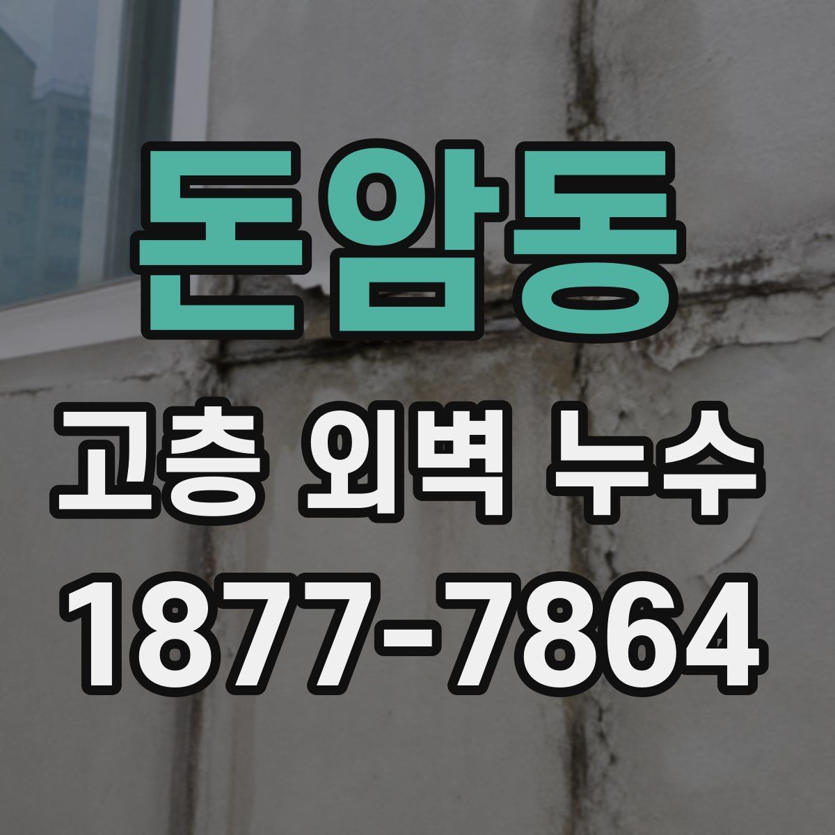 돈암동 고층 외벽 누수