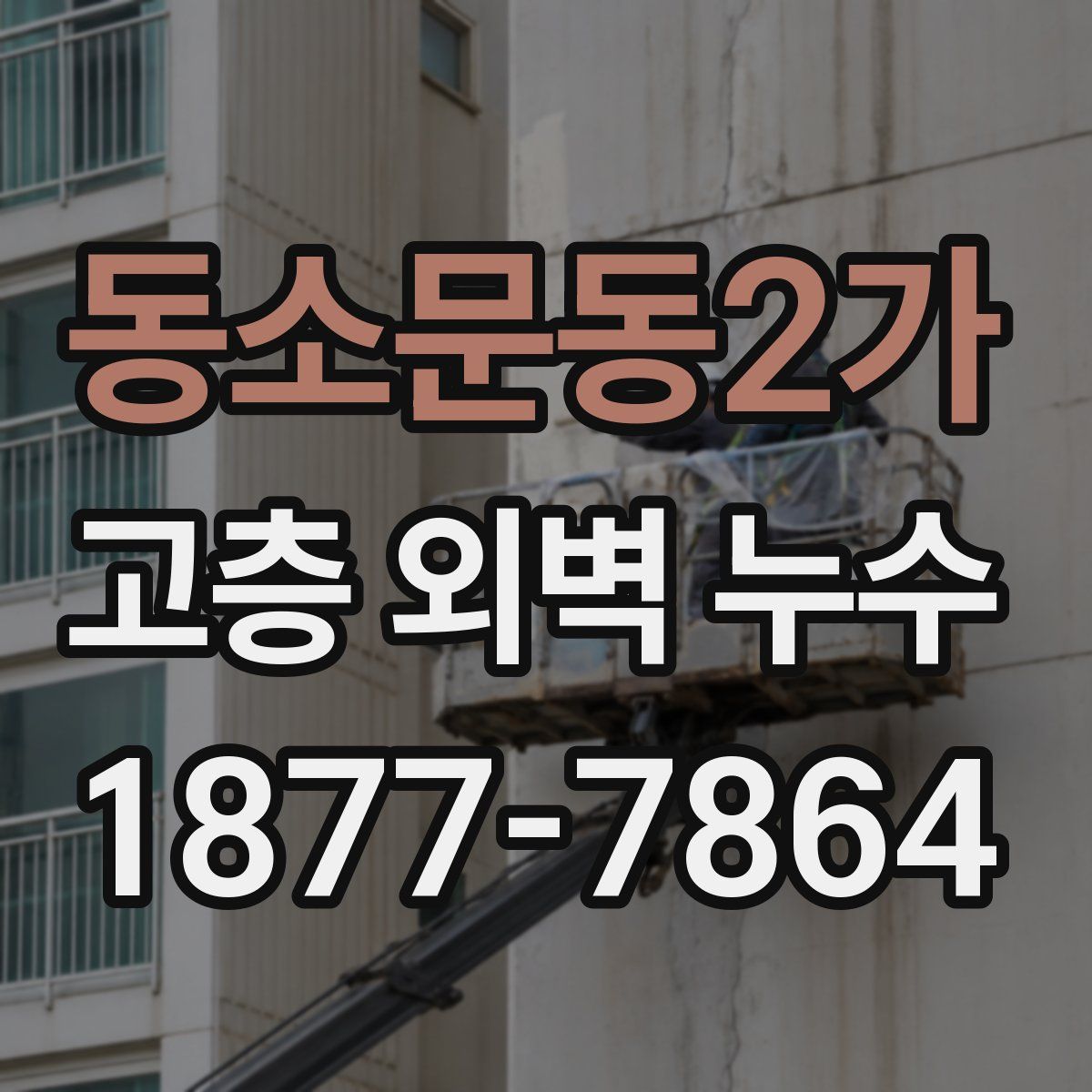 동소문동2가 고층 외벽 누수