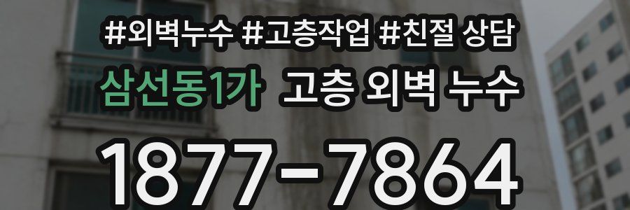 삼선동1가 고층 외벽 누수