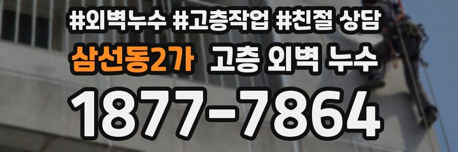 삼선동2가 고층 외벽 누수