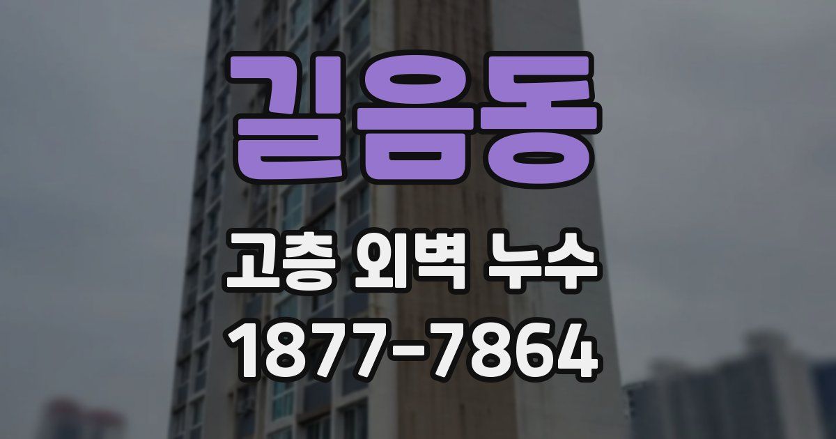길음동 고층 외벽 누수