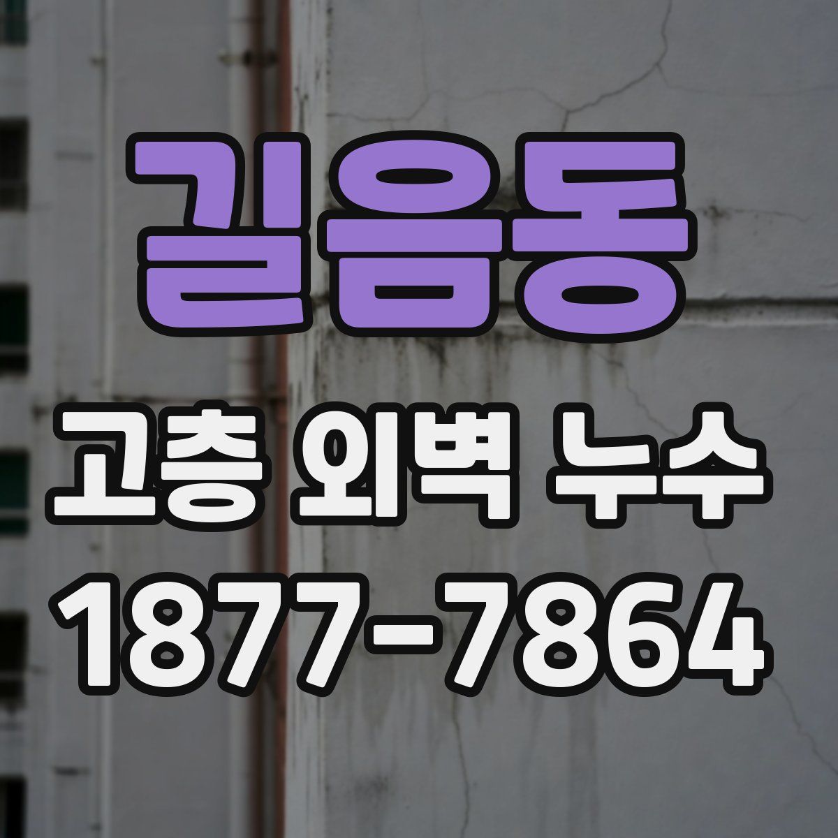 길음동 고층 외벽 누수