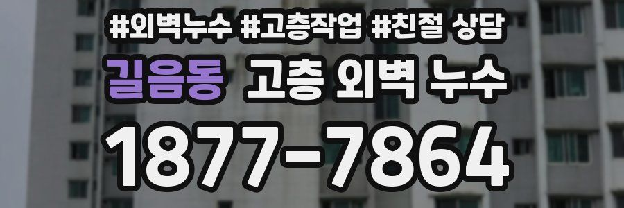 길음동 고층 외벽 누수