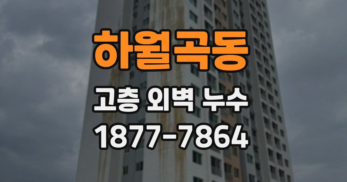 하월곡동 고층 외벽 누수