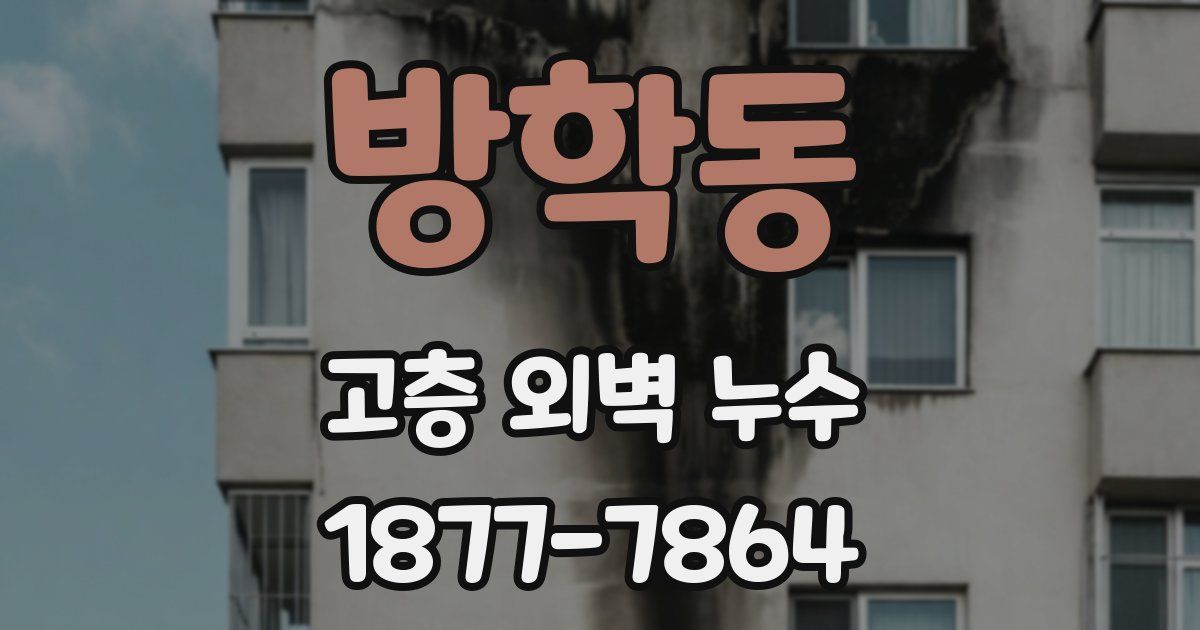 방학동 고층 외벽 누수