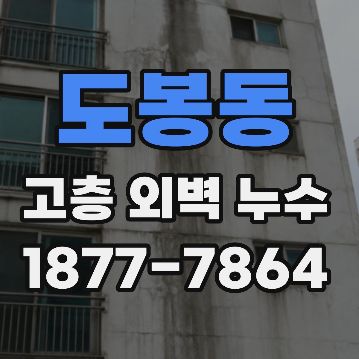 도봉동 고층 외벽 누수