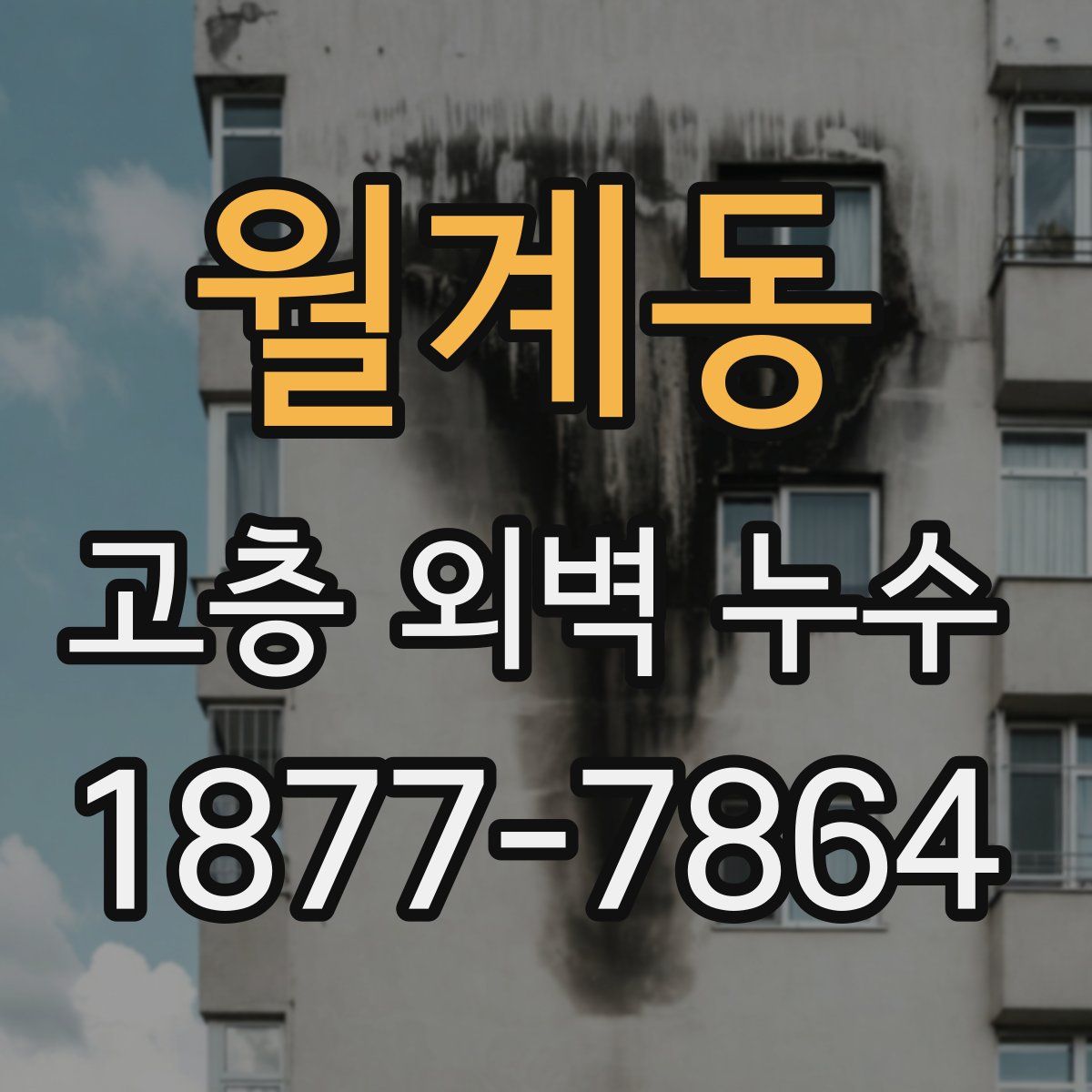 월계동 고층 외벽 누수