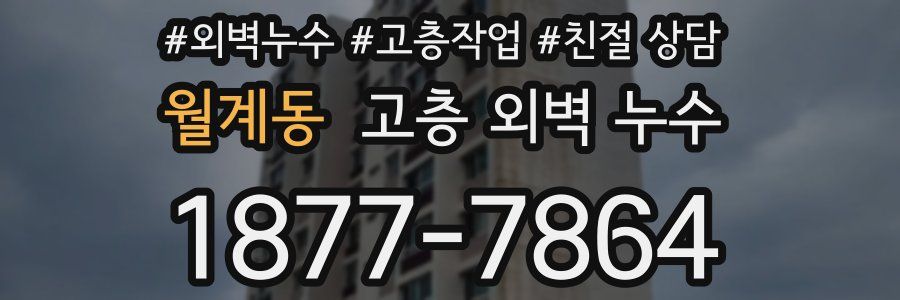 월계동 고층 외벽 누수