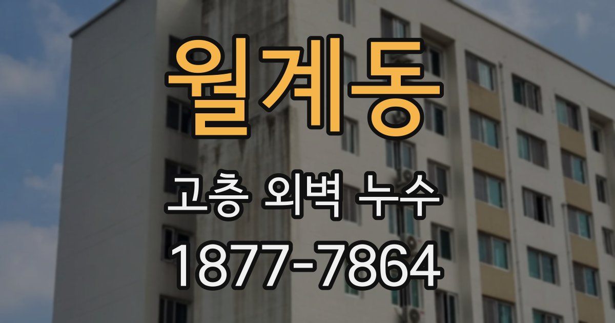 월계동 고층 외벽 누수
