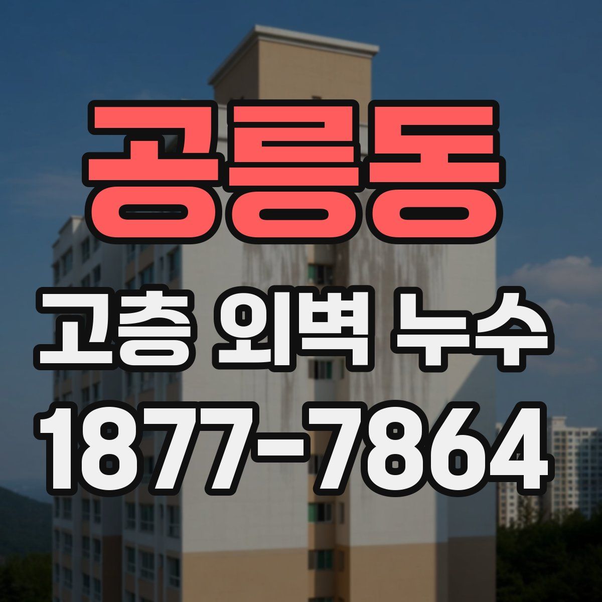 공릉동 고층 외벽 누수
