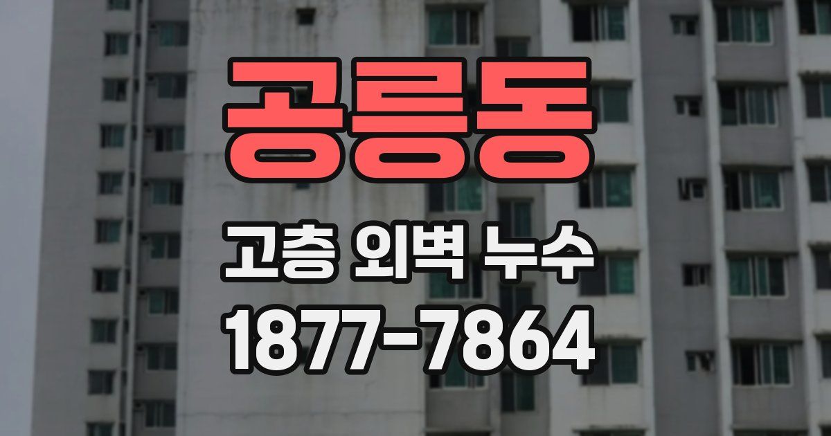 공릉동 고층 외벽 누수