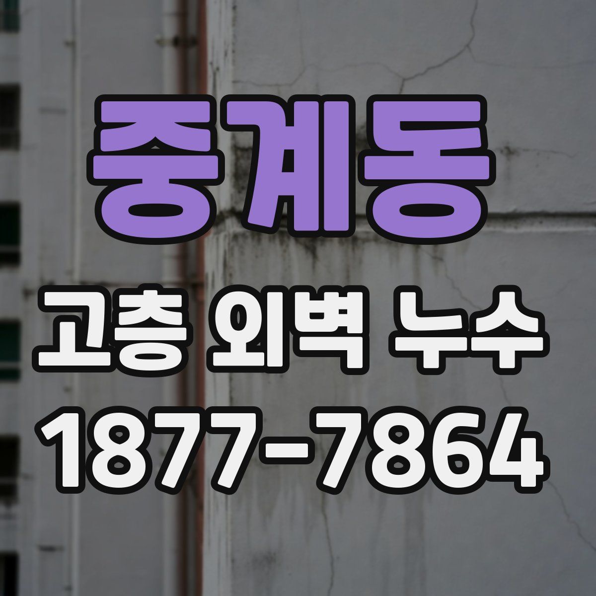 중계동 고층 외벽 누수