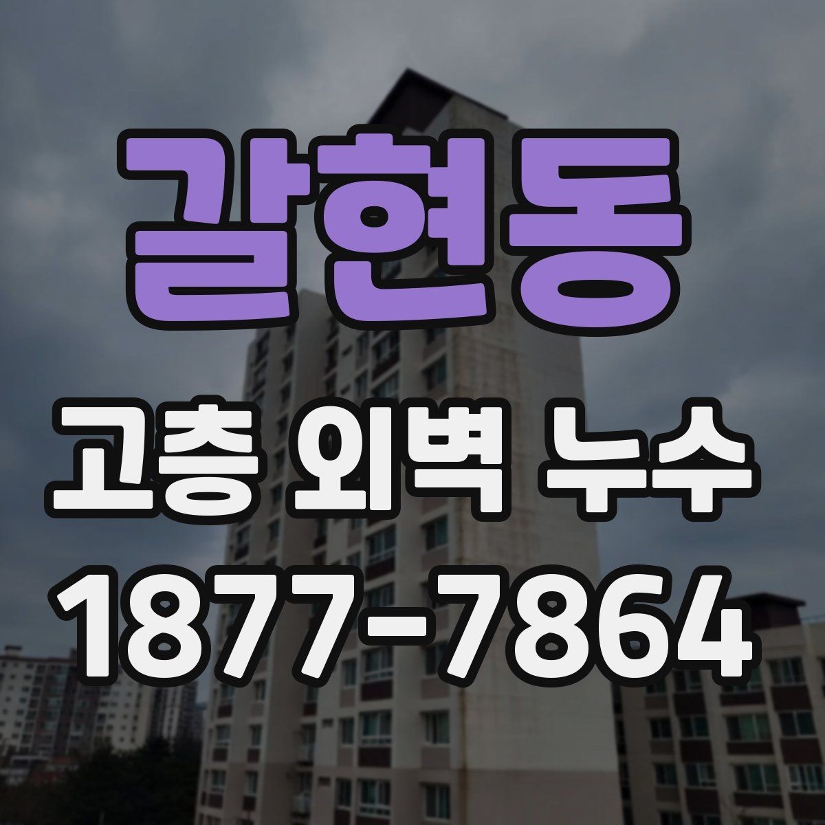 갈현동 고층 외벽 누수 자가 점검으로 확인할 수 있는 부분