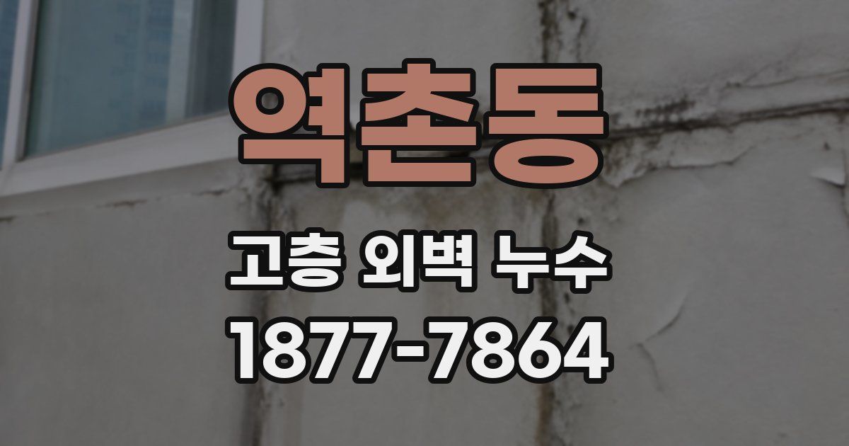 역촌동 고층 외벽 누수