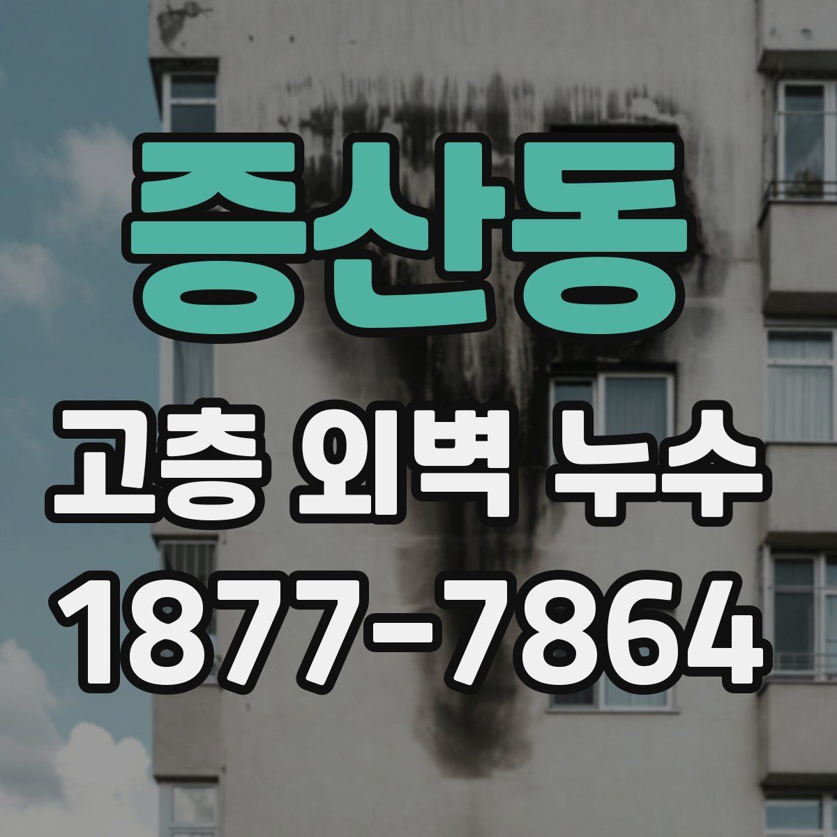증산동 고층 외벽 누수