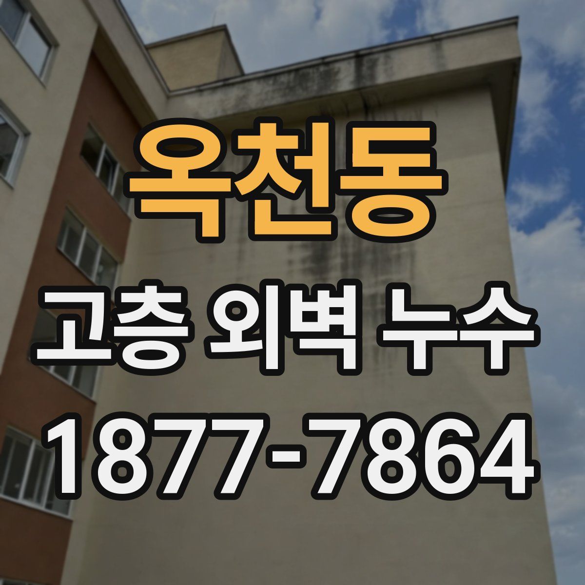 옥천동 고층 외벽 누수