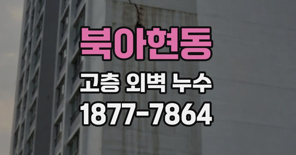 북아현동 고층 외벽 누수