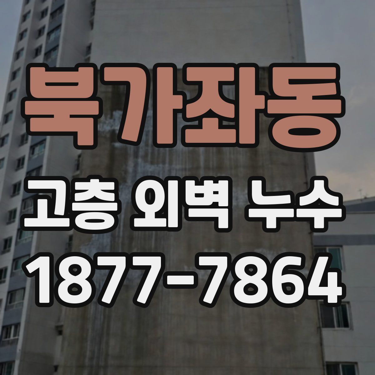 북가좌동 고층 외벽 누수