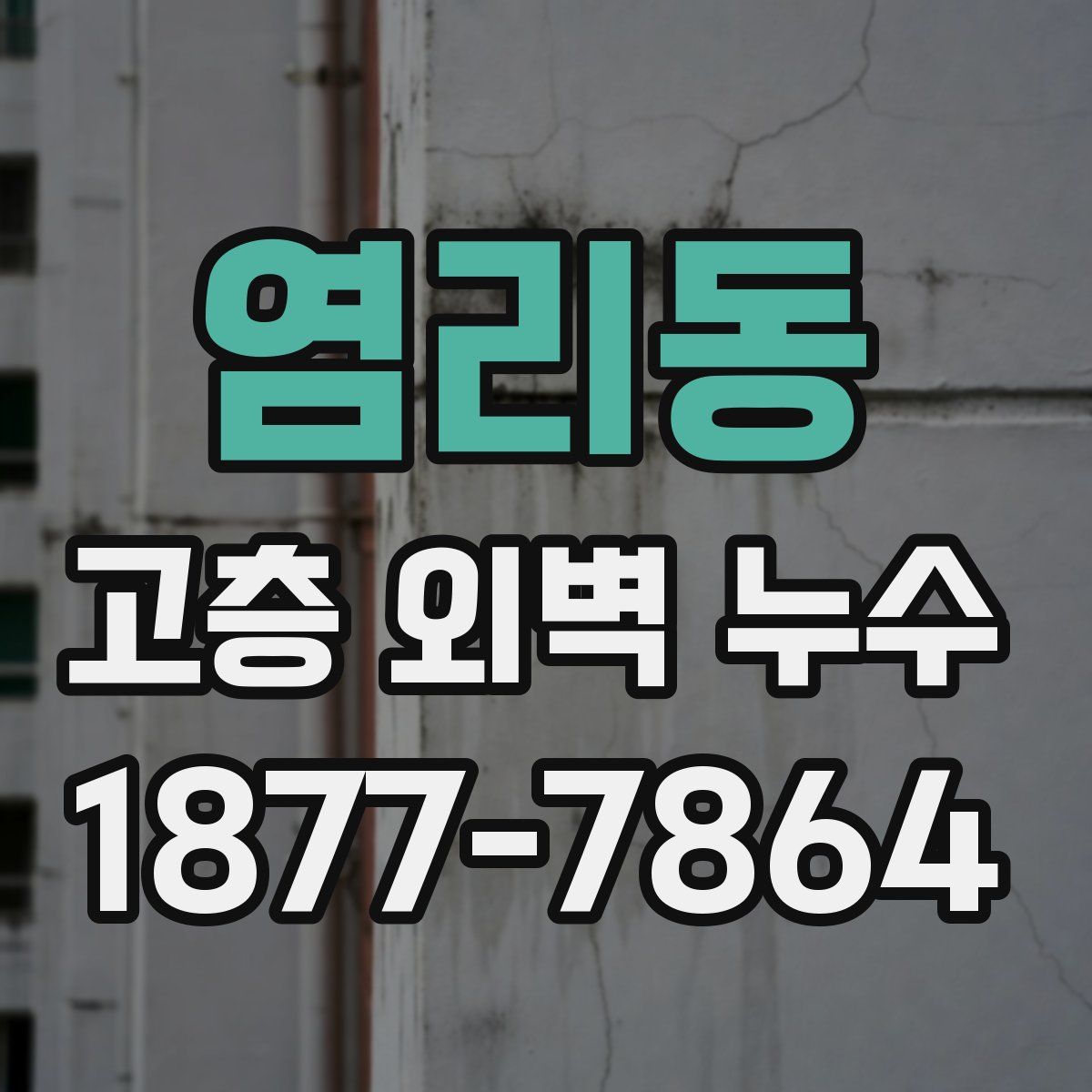 염리동 고층 외벽 누수