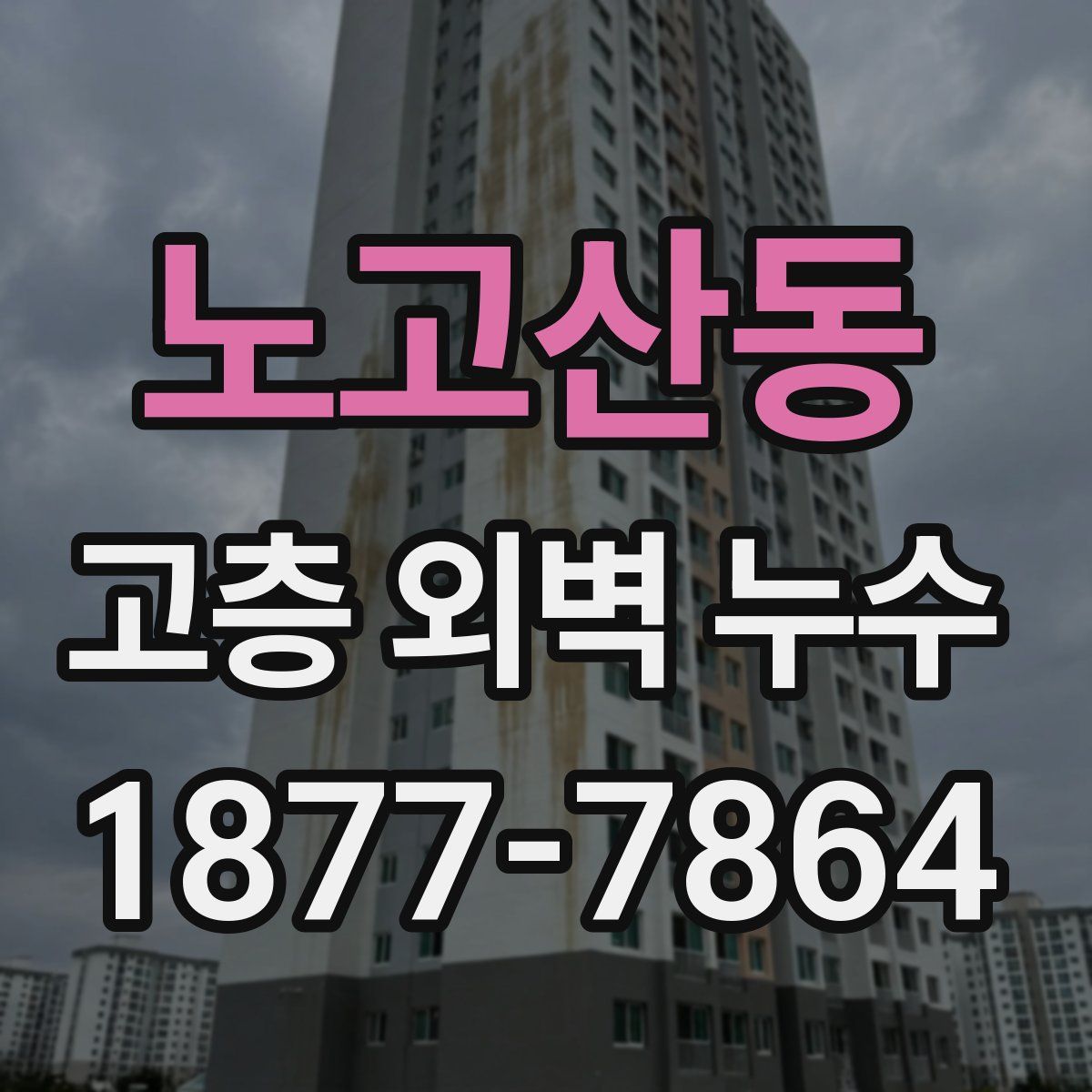 노고산동 고층 외벽 누수