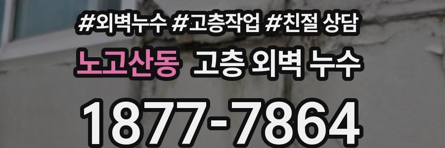 노고산동 고층 외벽 누수
