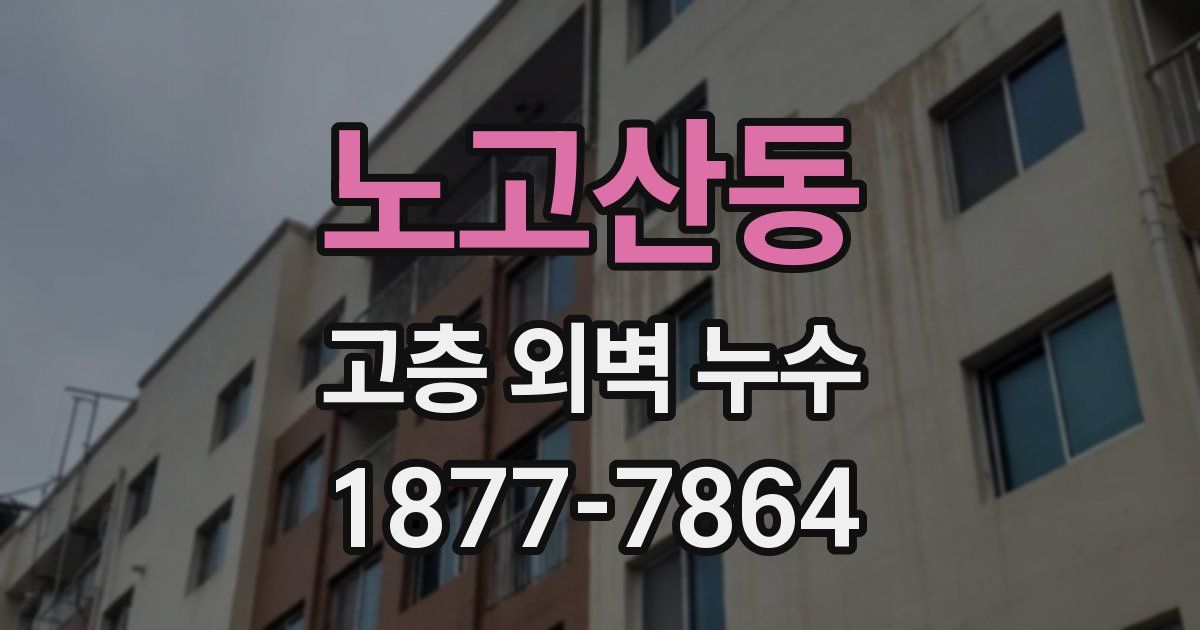 노고산동 고층 외벽 누수
