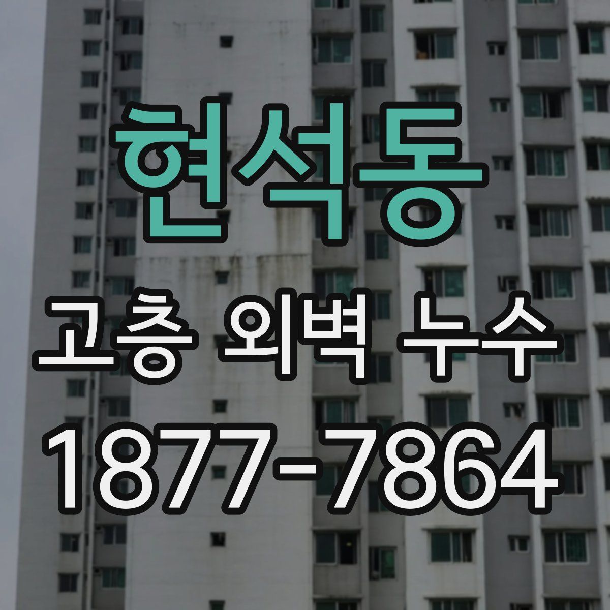 현석동 고층 외벽 누수