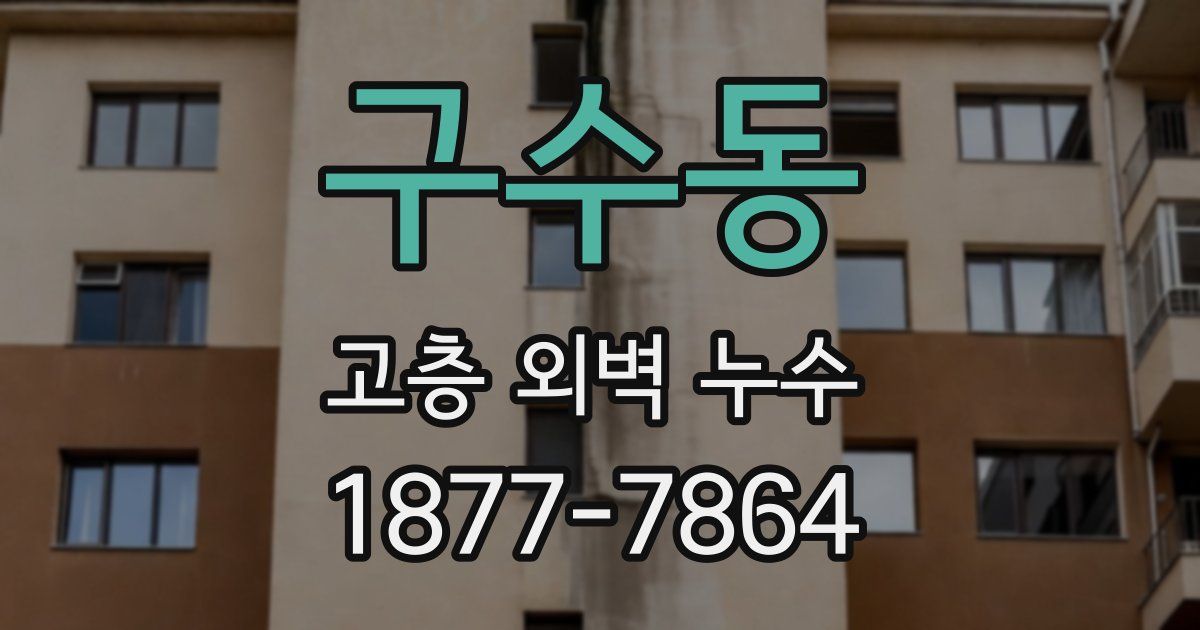 구수동 고층 외벽 누수