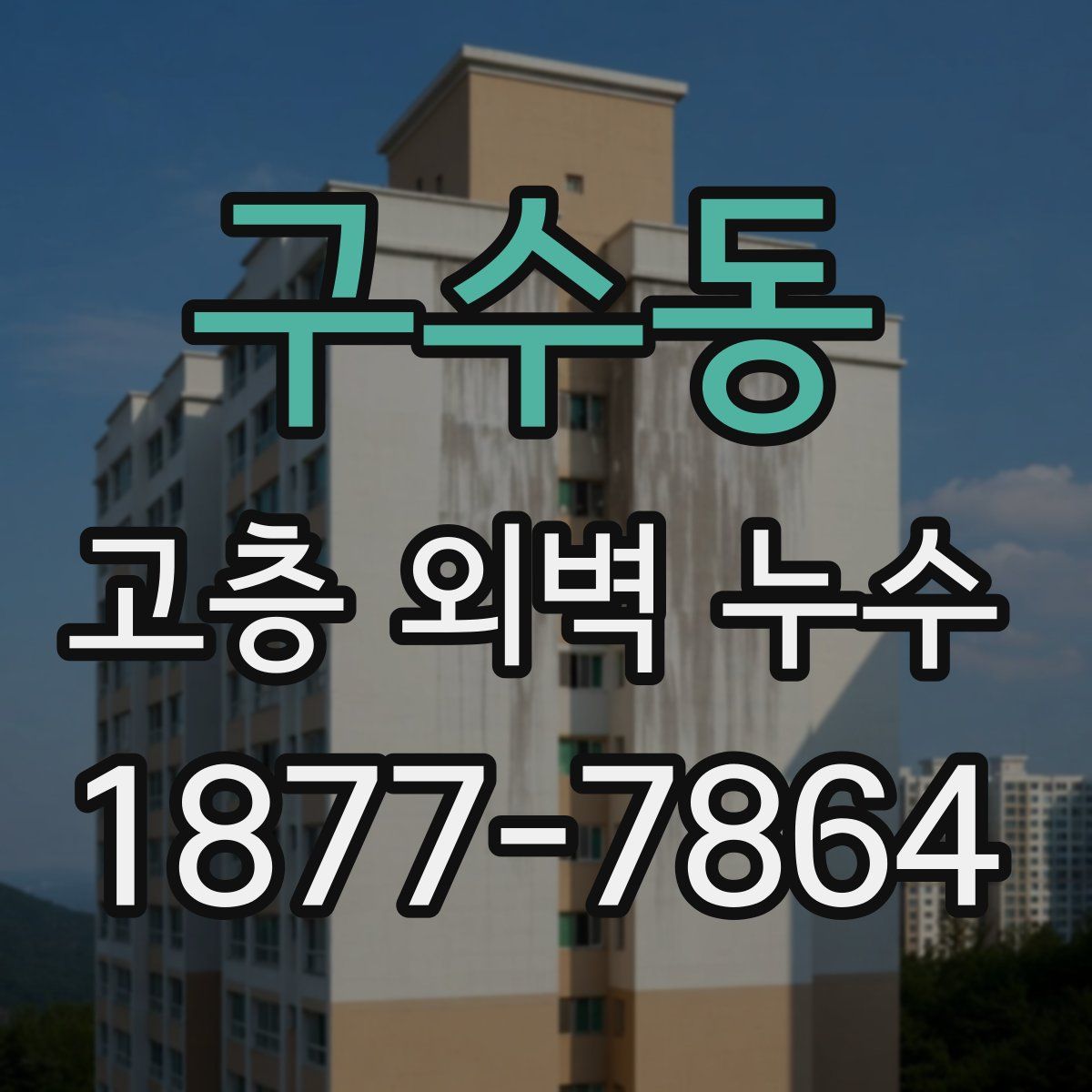 구수동 고층 외벽 누수