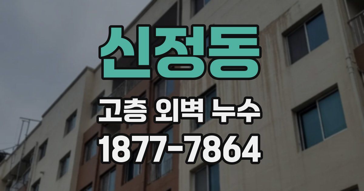 신정동 고층 외벽 누수