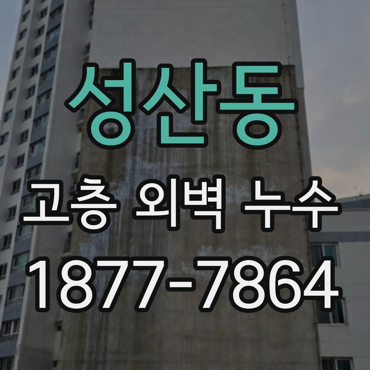 성산동 고층 외벽 누수