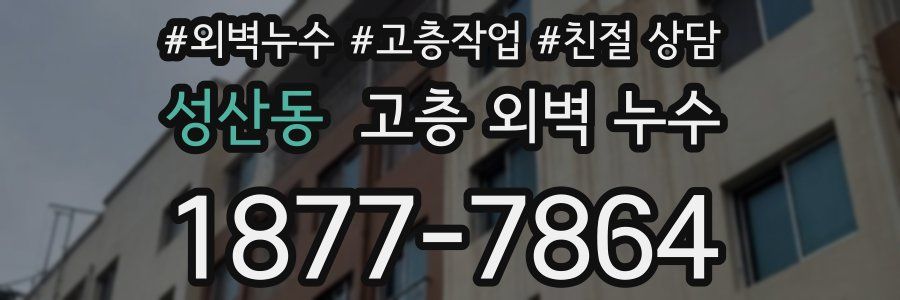 성산동 고층 외벽 누수