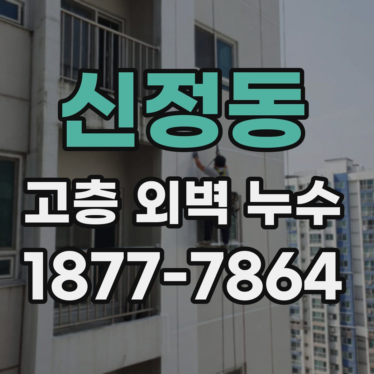 신정동 고층 외벽 누수