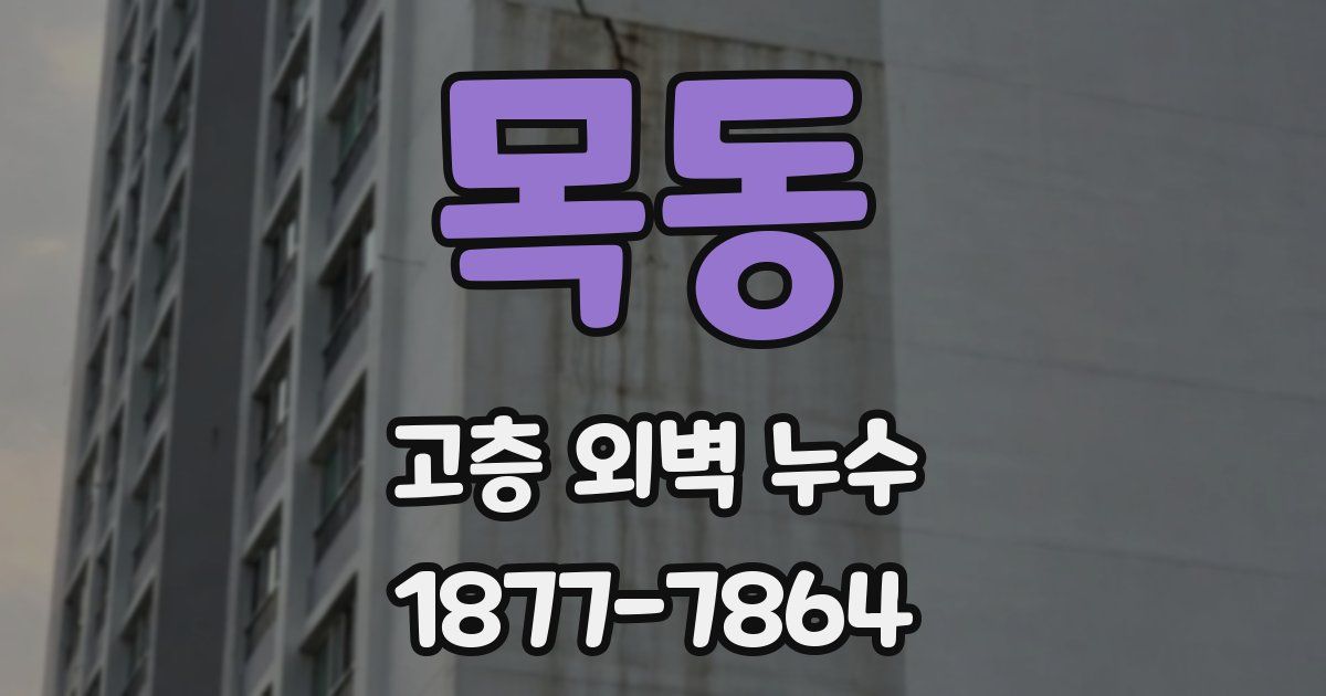 목동 고층 외벽 누수