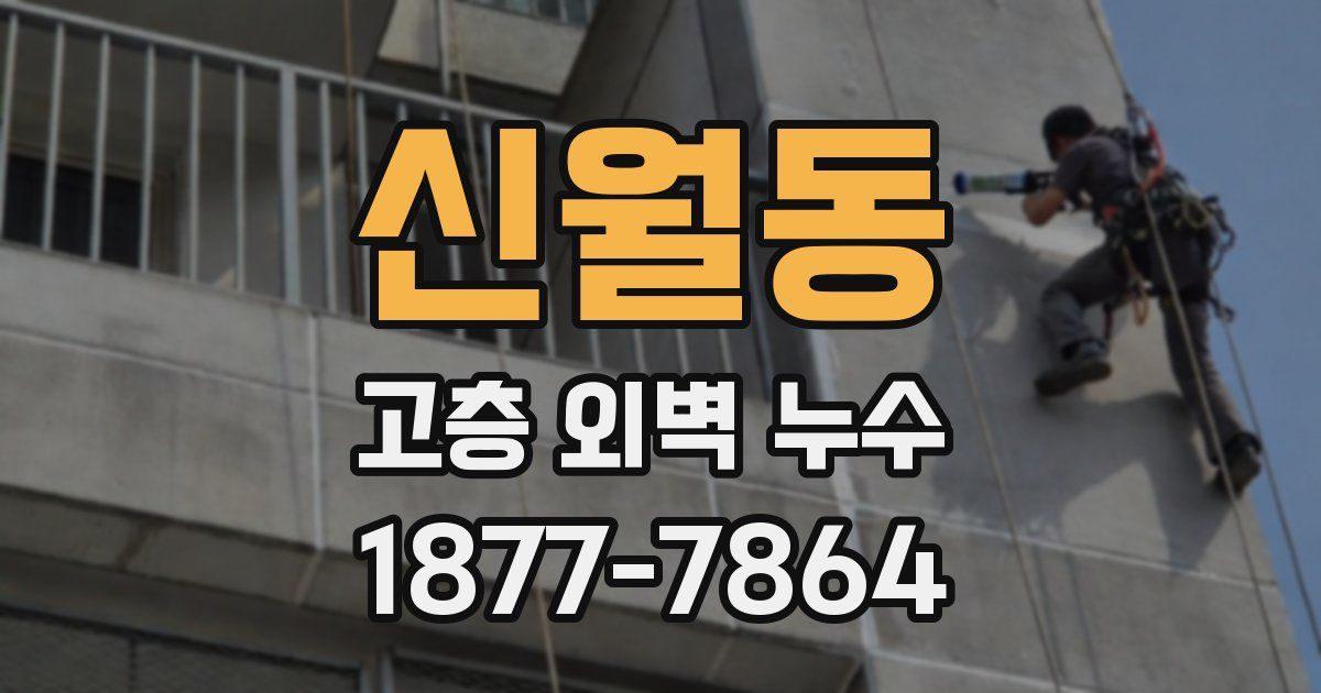 신월동 고층 외벽 누수