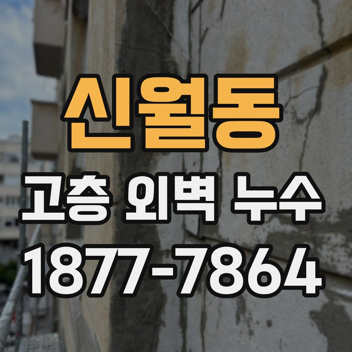 신월동 고층 외벽 누수