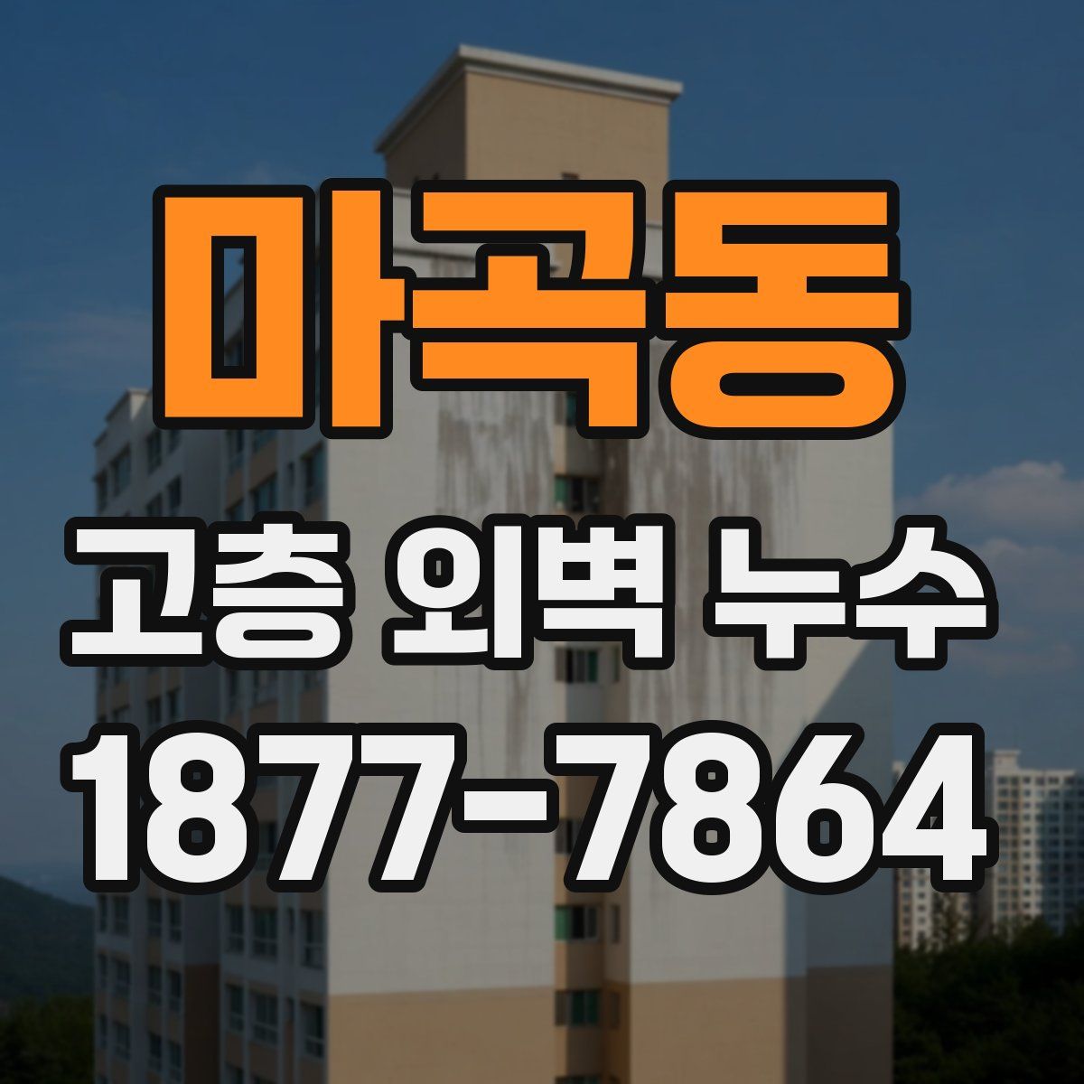 마곡동 고층 외벽 누수