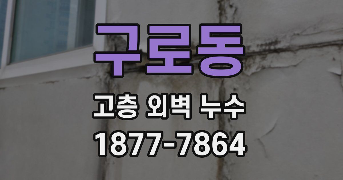 구로동 고층 외벽 누수