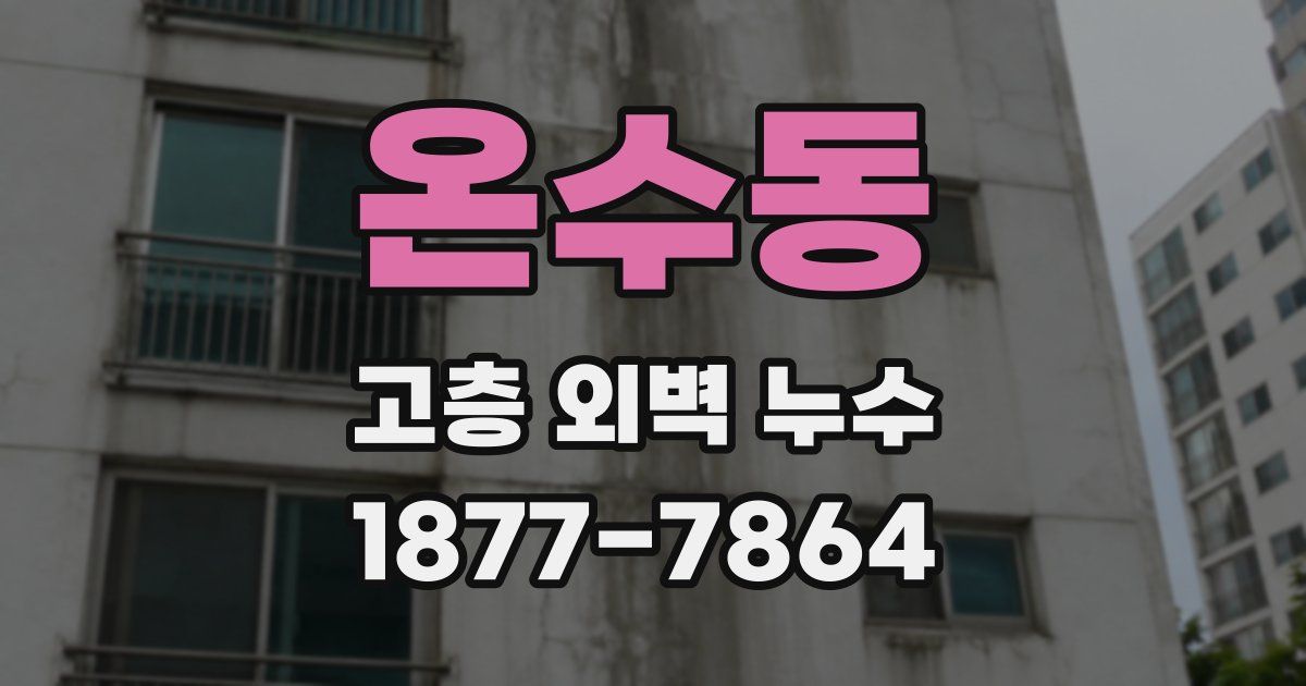 온수동 고층 외벽 누수