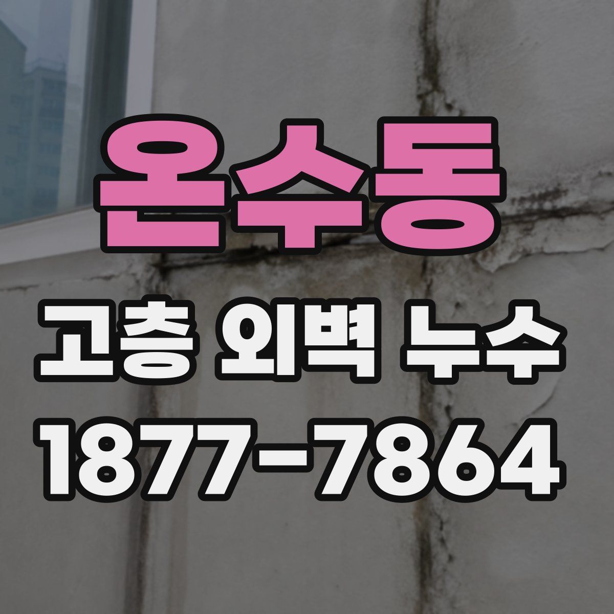 온수동 고층 외벽 누수