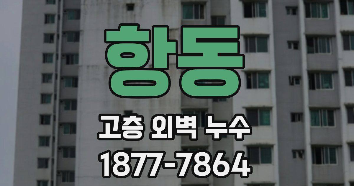 항동 고층 외벽 누수