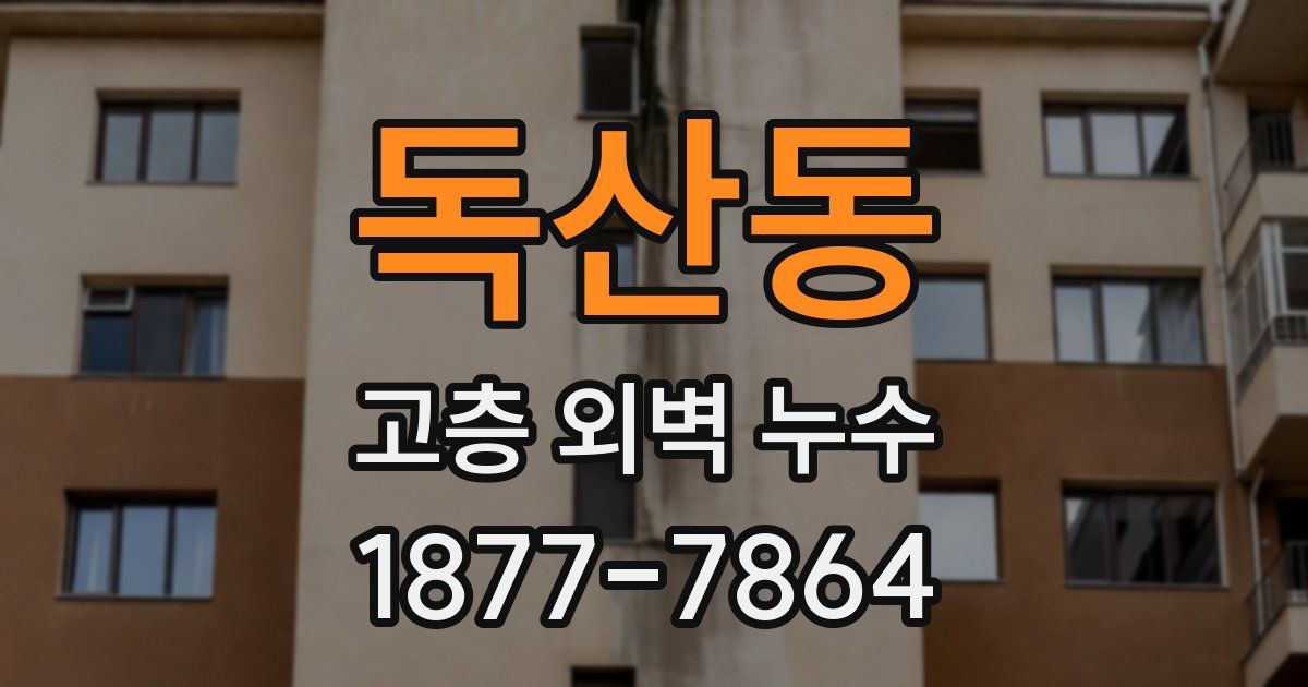 독산동 고층 외벽 누수