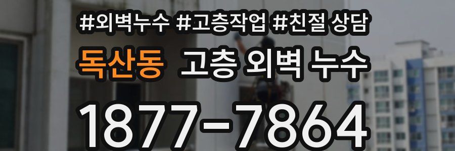 독산동 고층 외벽 누수