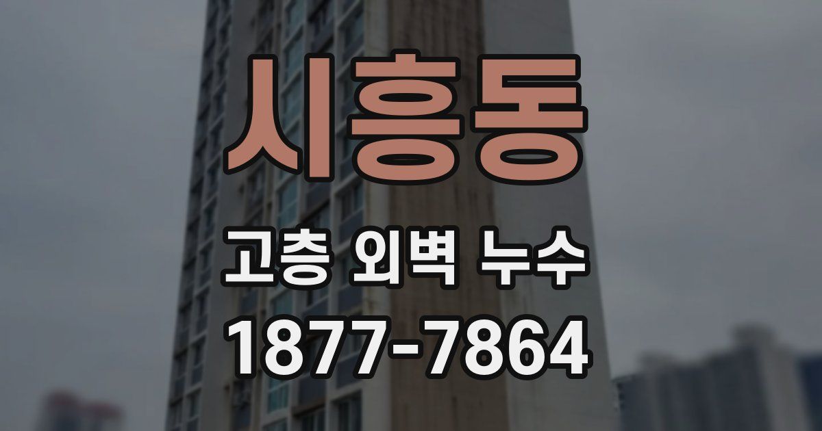 시흥동 고층 외벽 누수