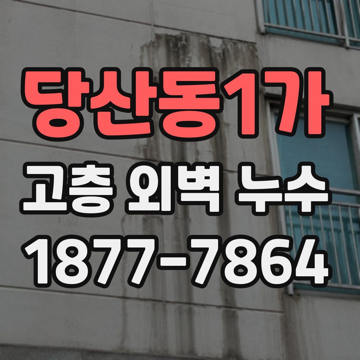 당산동1가 고층 외벽 누수